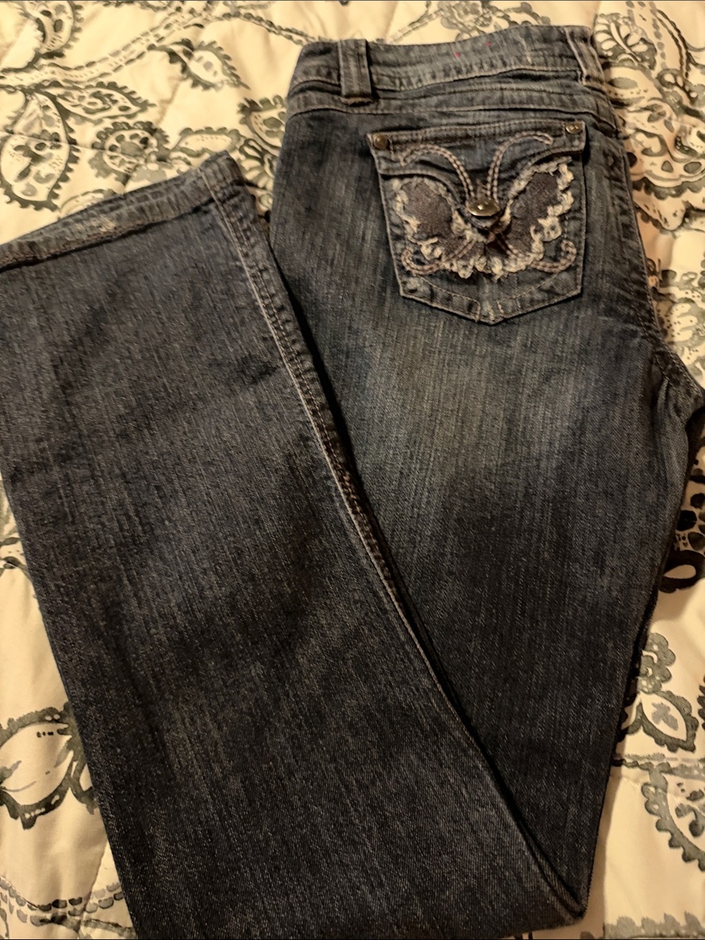 Women's Dark Wash Pocket Jeans candies size 9